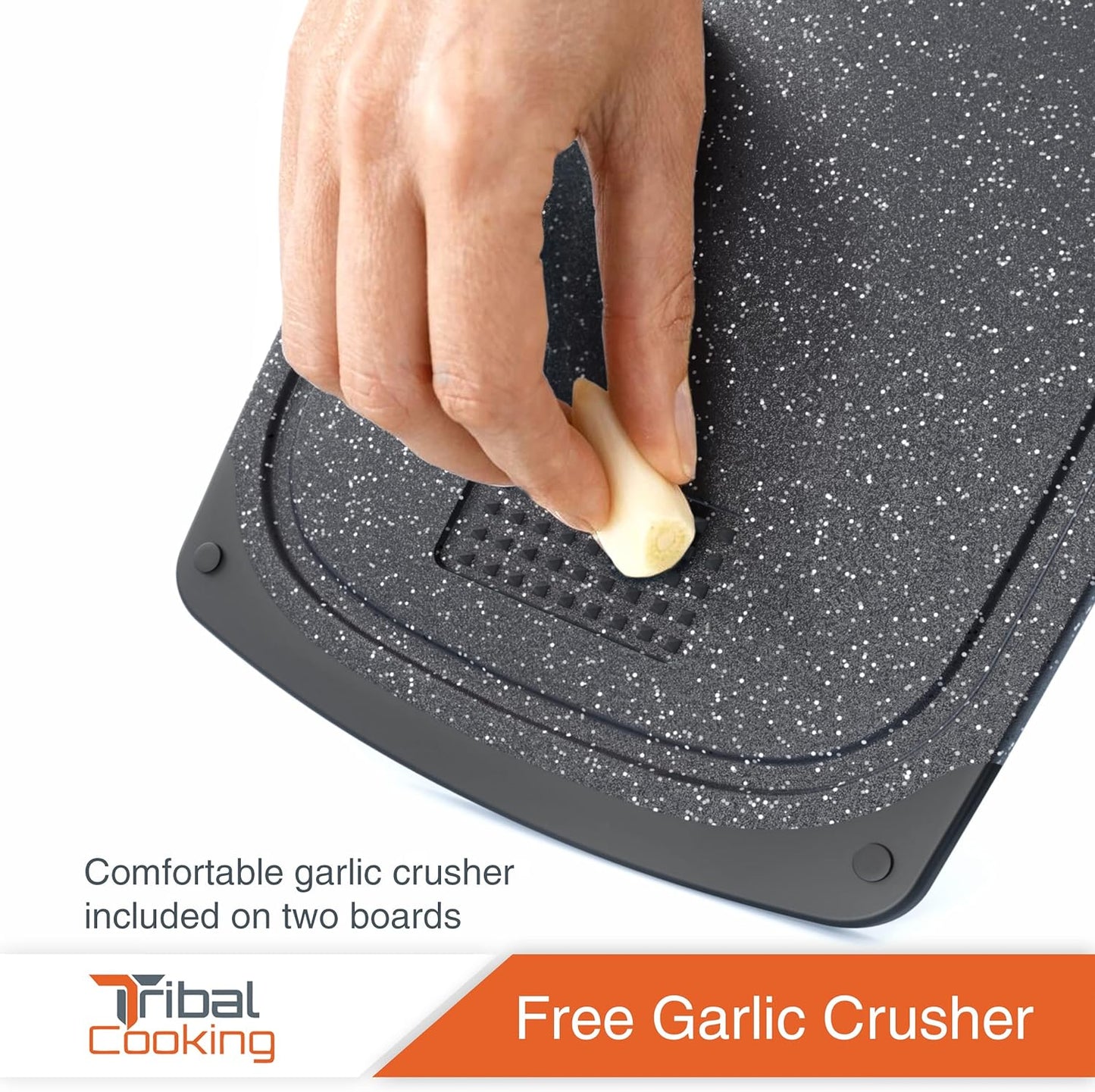 Cooking Cutting Boards - 3 Set - Warrior Strength Small to Extra Large Cutting Boards for Kitchen, Meat, Vegetables - Dishwasher Safe, Juice Groove, Non-Slip Rubber Chopping Board Set