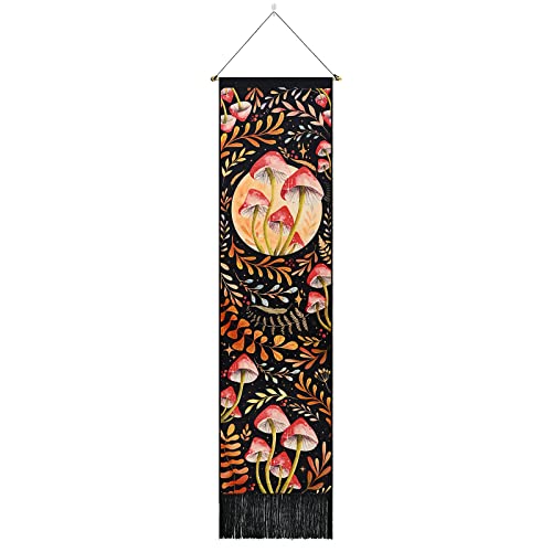 Skeleton Tapestry Planet Gothic Skull White and Black for Bedroom, Living Room