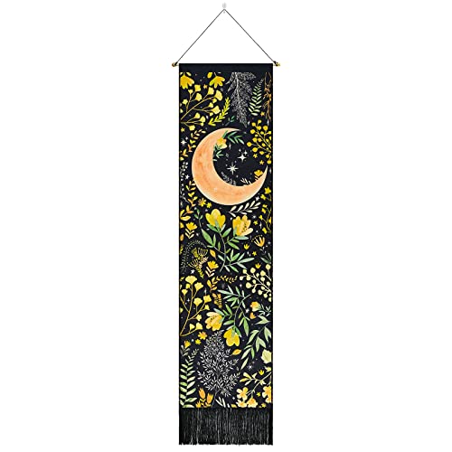 Skeleton Tapestry Planet Gothic Skull White and Black for Bedroom, Living Room