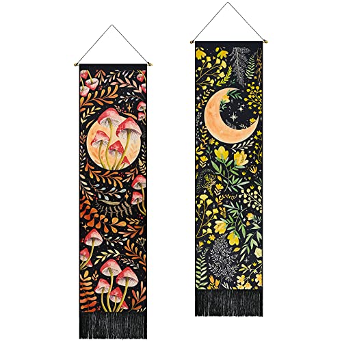 Skeleton Tapestry Planet Gothic Skull White and Black for Bedroom, Living Room