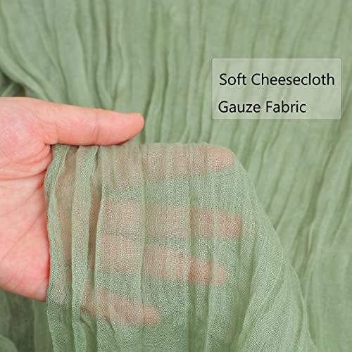 Black Cheesecloth Table Runner, 160inch Long Cheese Cloth Boho Gauze Table Runner