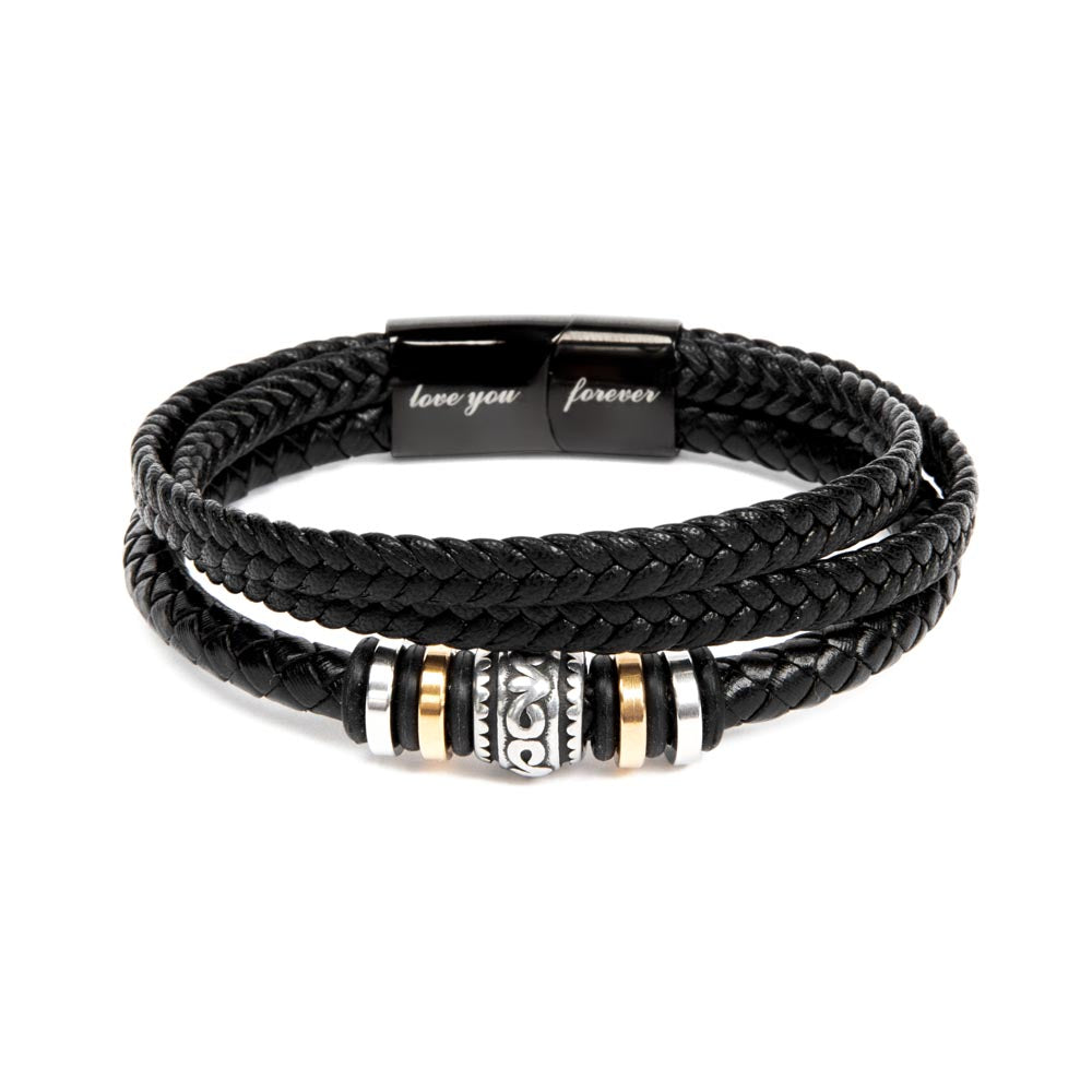 Heartwarming Father's Day Gift: Dad, You're the Anchor, Love You Forever Men's Bracelet