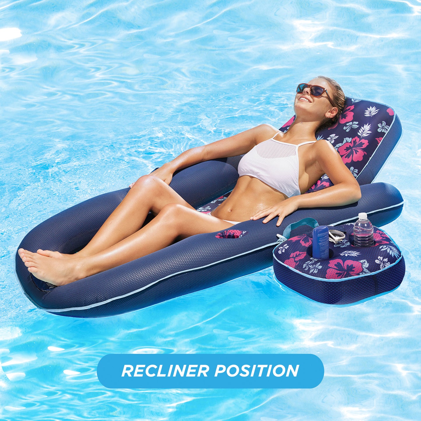 2 in 1 Convertible Water Lounger Pool Inflatable