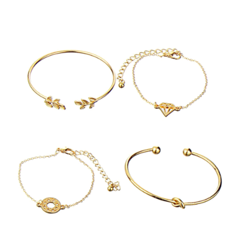 4Pcs Bangle Cuff Bracelet for Women