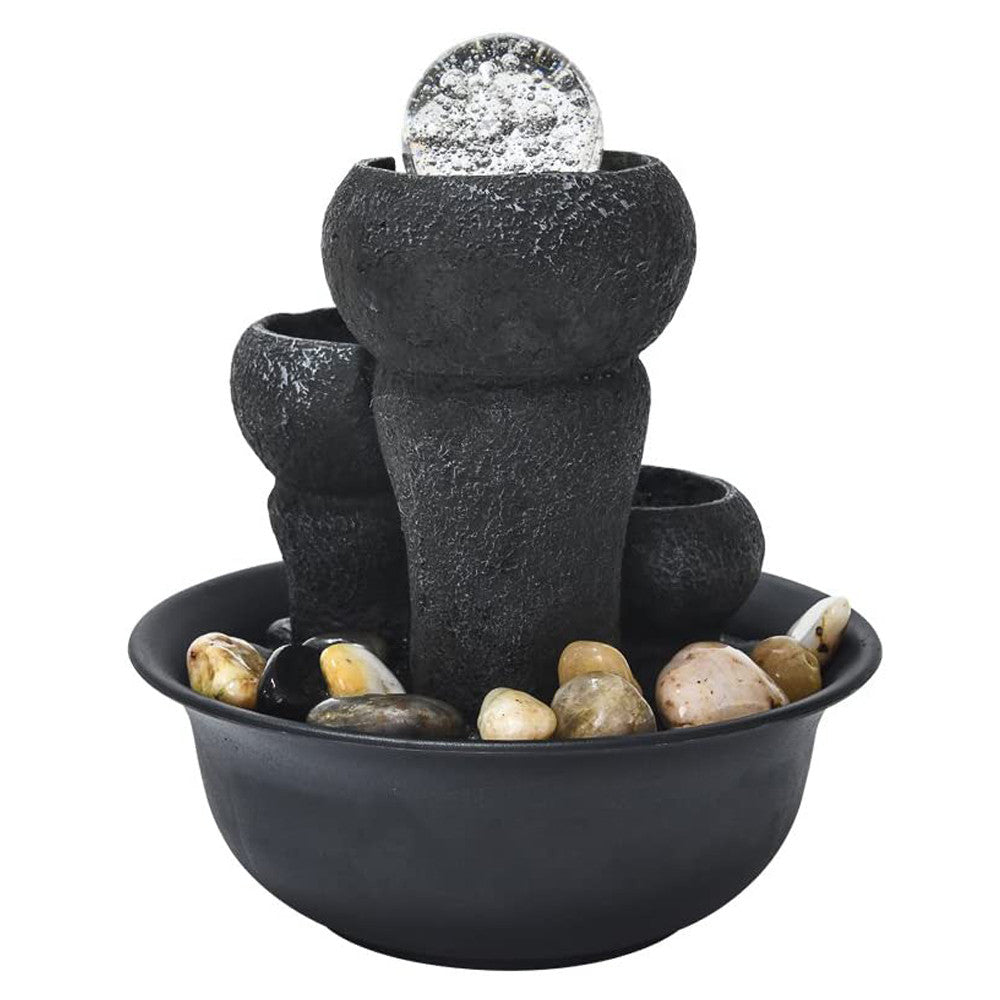 8" Indoor 3-Tier Cascading Tabletop Fountain