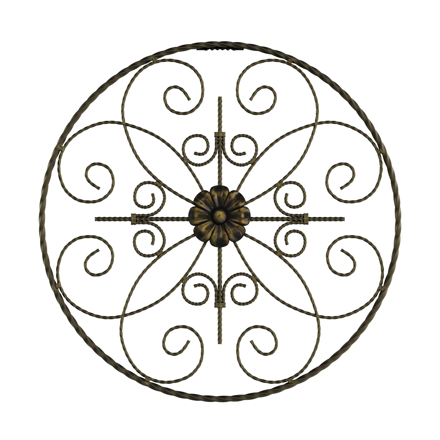 Medallion Metal Wall Art- 14 Inch