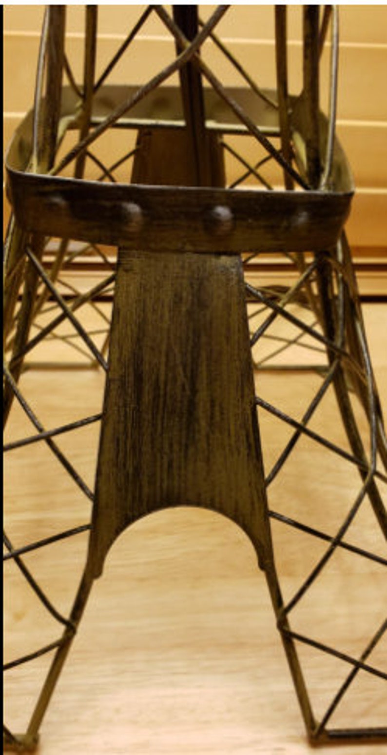 French Country Style Vintage Parisian Table Lamp,Eiffel Tower Design, 27.5"