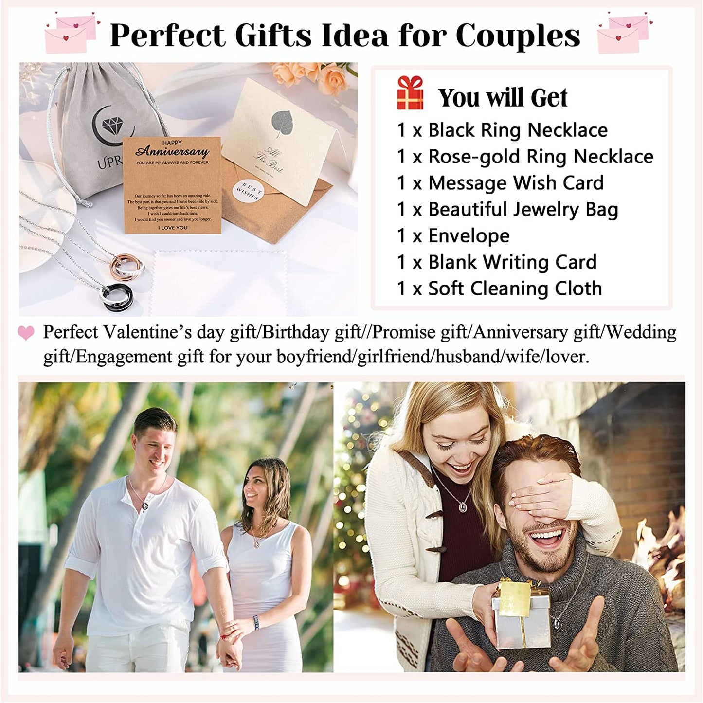 Matching Necklace for Couples/Husband/Wife Anniversary Gift for Him Her