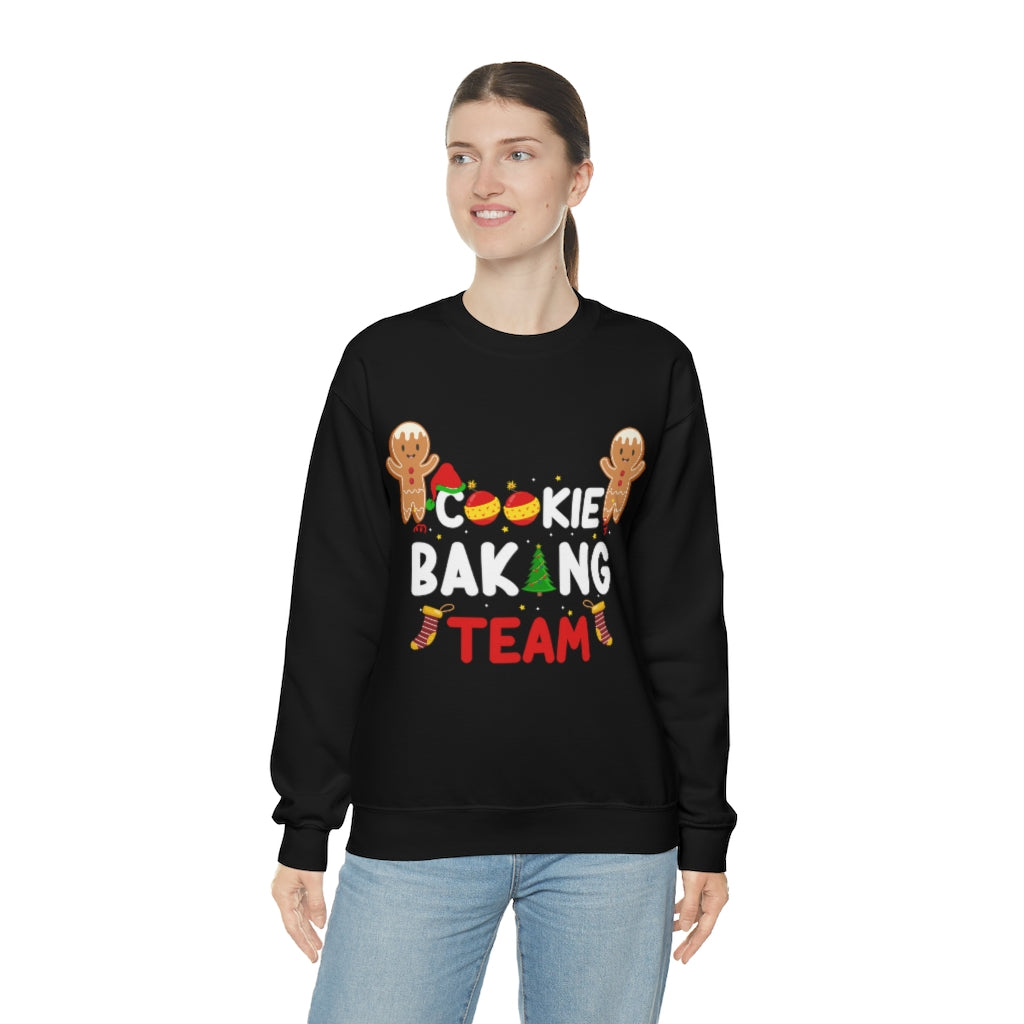 Cookie Baking Team Ugly Christmas Unisex Heavy Blend™ Crewneck Sweater Sweatshirt