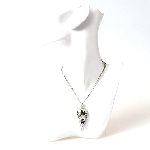 Punk Hip Hop Metal Crow Skull Necklace. For Men/Women