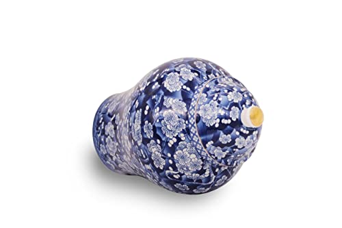 Blue & White Porcelain Plum Blossom Ginger Jar