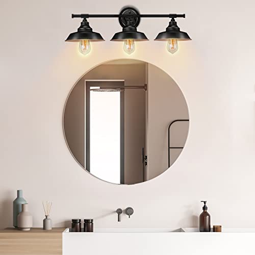 Farmhouse Rustic Style Vintage 3-Lights Vanity Wall Sconce