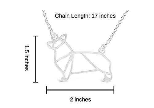 Corgi Origami Necklace, Best for Dog Lovers