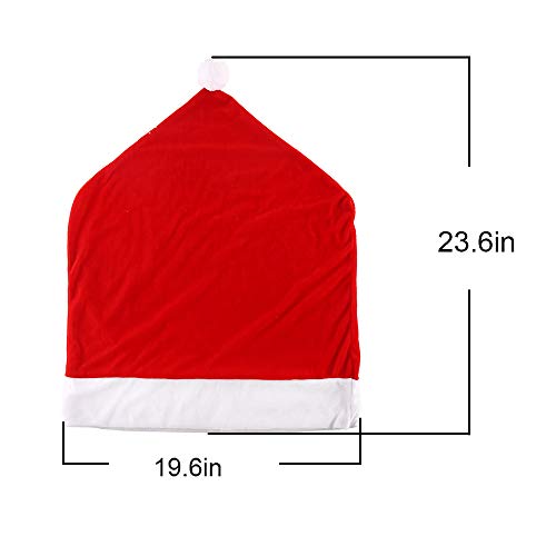 Santa Claus Hat Christmas Chair Covers
