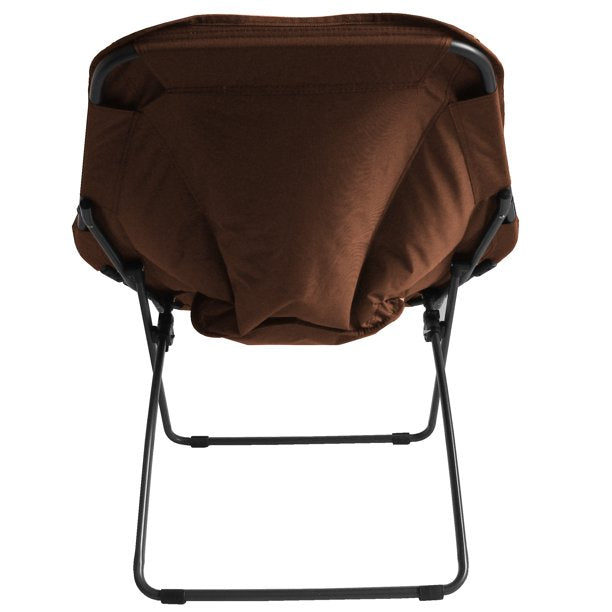 Hexagon Folding Portable Dish Chair Brown
