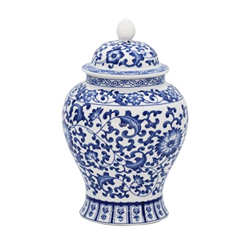 Blue & White Porcelain Plum Blossom Ginger Jar