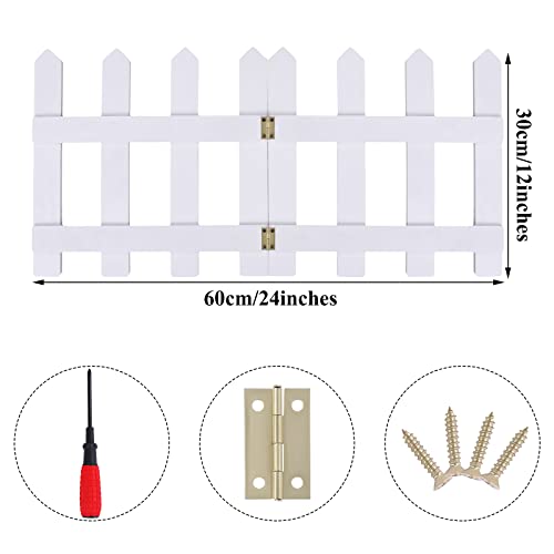 Christmas Tree Wooden Picket Fence Decoration