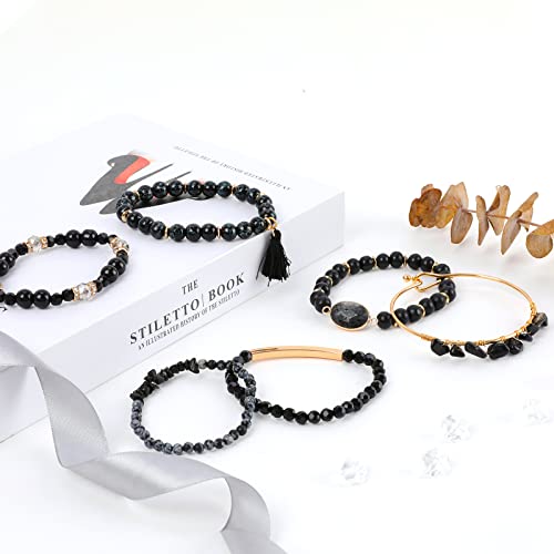 Bohemian Charm Stone Beaded Bracelet for Women