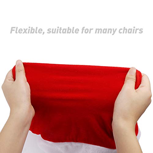 Santa Claus Hat Christmas Chair Covers