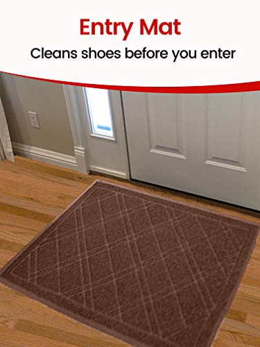 Universal Doormat | XL Size 42” x 35” | Anti-Slip Durable & Washable | Low Profile, Dirt & Dust Absorber