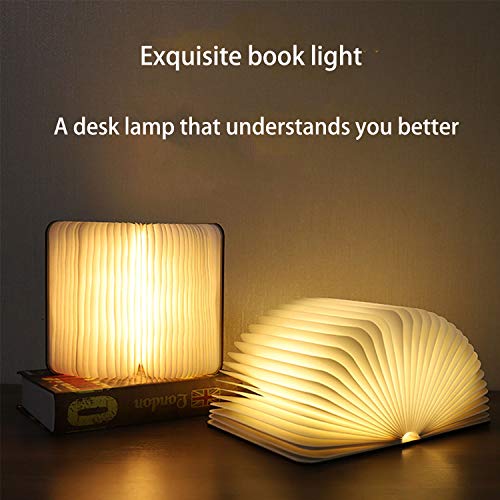 Folding Lamp Book Novelty LED Night Light USB Large Capacity Rechargeable