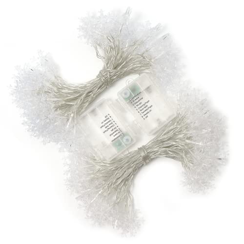 2 Pack Christmas Snowflakes Lights - 50LED 24FT