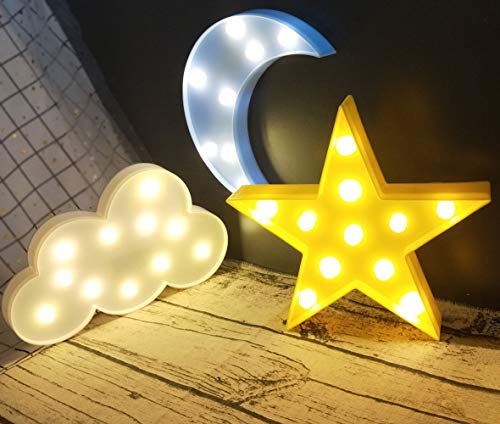 LED Moon Cloud Star Night Lights for Bedroom Decoration