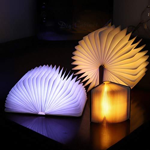 Folding Lamp Book Novelty LED Night Light USB Large Capacity Rechargeable