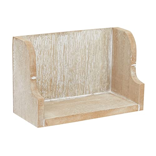 Wooden Perpetual Date Desk Calendar Blocks Farmhouse Office Decoration (5 x 4 In)