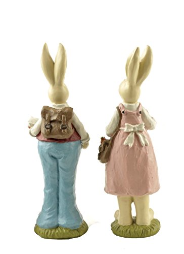 6.1" Easter Bunnies Hand Painted