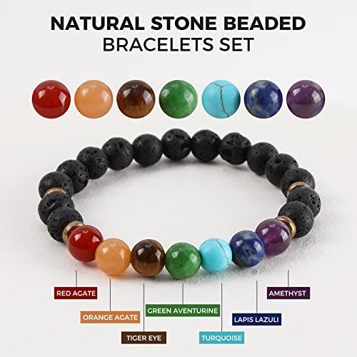 Bohemian Charm Stone Beaded Bracelet for Women