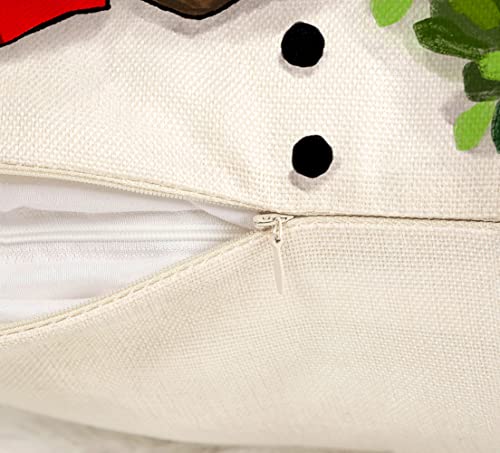 Set of 4 Buffalo Christmas Pillow Covers