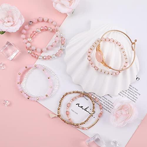Bohemian Charm Stone Beaded Bracelet for Women