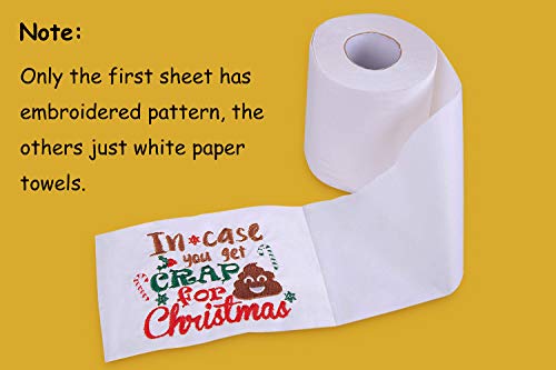 Christmas Funny Embroidered Toilet Paper Gift-Decorations