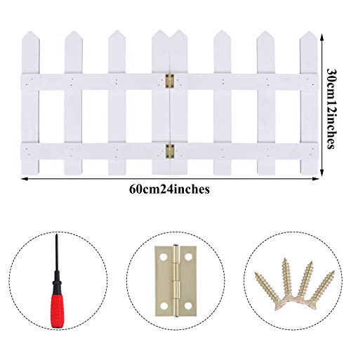 Christmas Tree Wooden Picket Fence Decoration