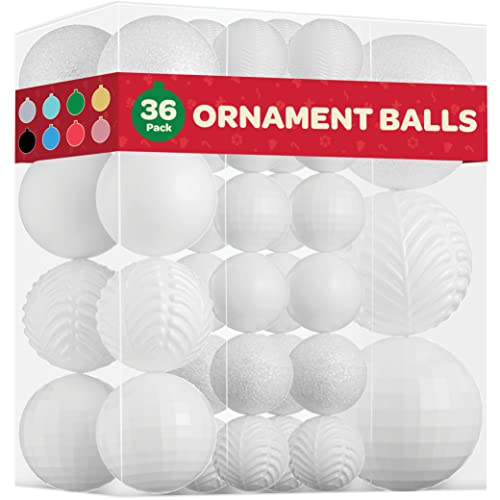 Set of 36 Christmas Ball Ornaments