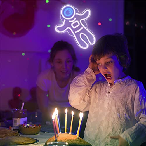 Astronaut Neon Light USB Powered w/ ON/Off Switch, (Blue White)