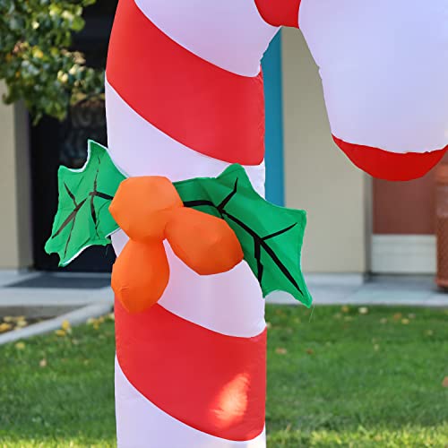 6 FT Christmas Inflatables Candy Cane w/ LEDs