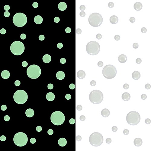 Realistic 3D Domed Glow in The Dark Stars,606 Dots (Green)