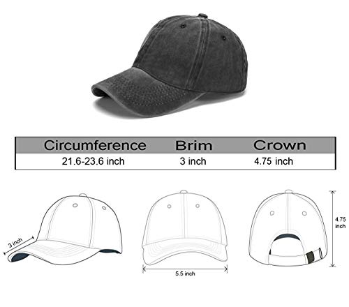 Embroidered Blessed Washed Cotton Baseball Cap for Men/Women