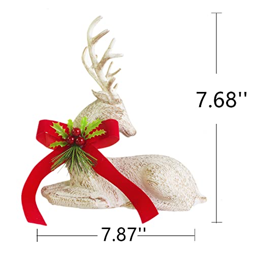 Lying Reindeer Figurine for Christmas Decoration