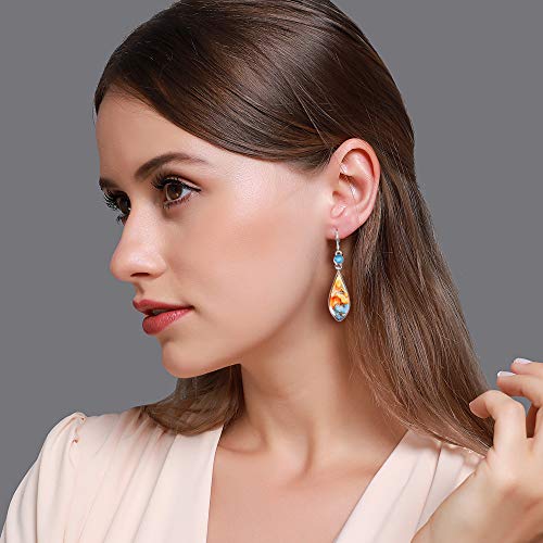 12 Pairs Drop Dangle Boho Jewelry Waterdrop Earrings Set