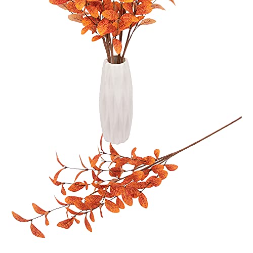 6 Pcs Artificial Eucalyptus Stems Fall Decoration