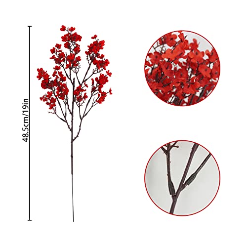 6 Pcs Baby's Breath Artificial Flowers Christmas Decoration