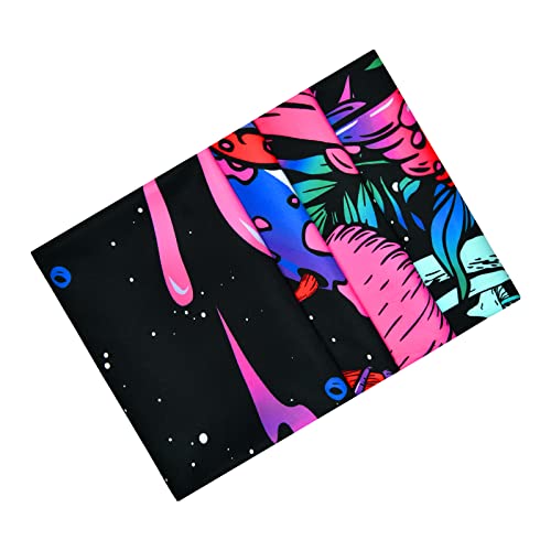 Mushroom Moon and Stars Plants Starry Night Sky Monster Tapestry Wall Hanging for Room