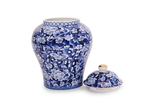 Blue & White Porcelain Plum Blossom Ginger Jar