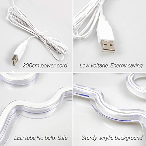 Game Shaped LED Neon Light Signs for Wall Decoration 16''x 11''