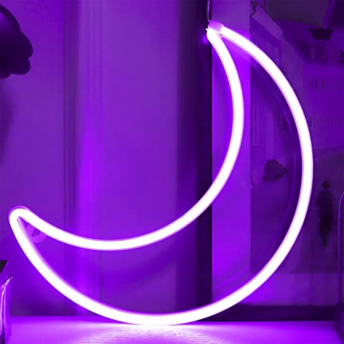 LED Moon Neon Light for Home Decoration
