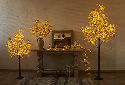 4FT 48 Lighted Maple Tree Fall Decoration -Warm White
