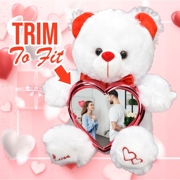Valentines Day Picture Frame Teddy Bear Gift for Women